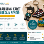 Gantungan Kunci Karet Custom Desain Sendiri