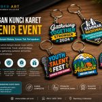 Gantungan kunci karet souvenir event